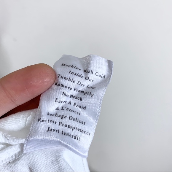 Frank & Eileen Heritage Jersey Tank Jumpsuit (Sz S) Drawstring Cropped White - Picture 12 of 12